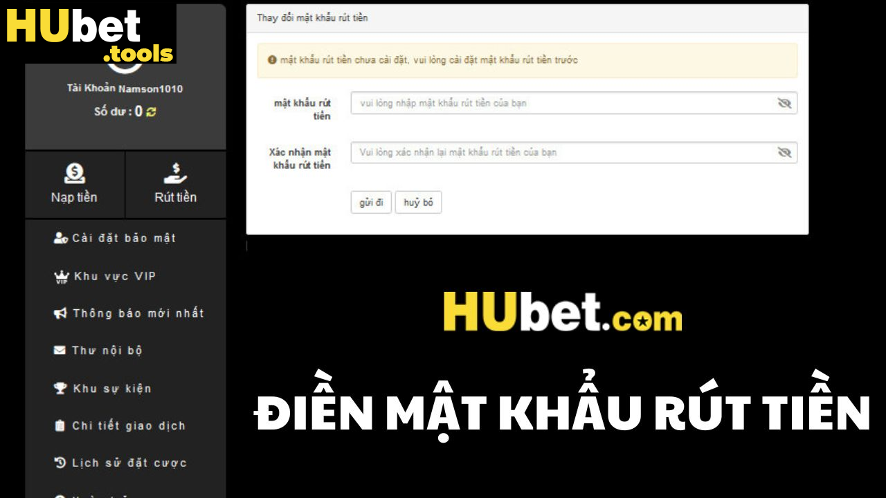 Điều kiện cần và đủ khi tham gia rút tiền HUBET