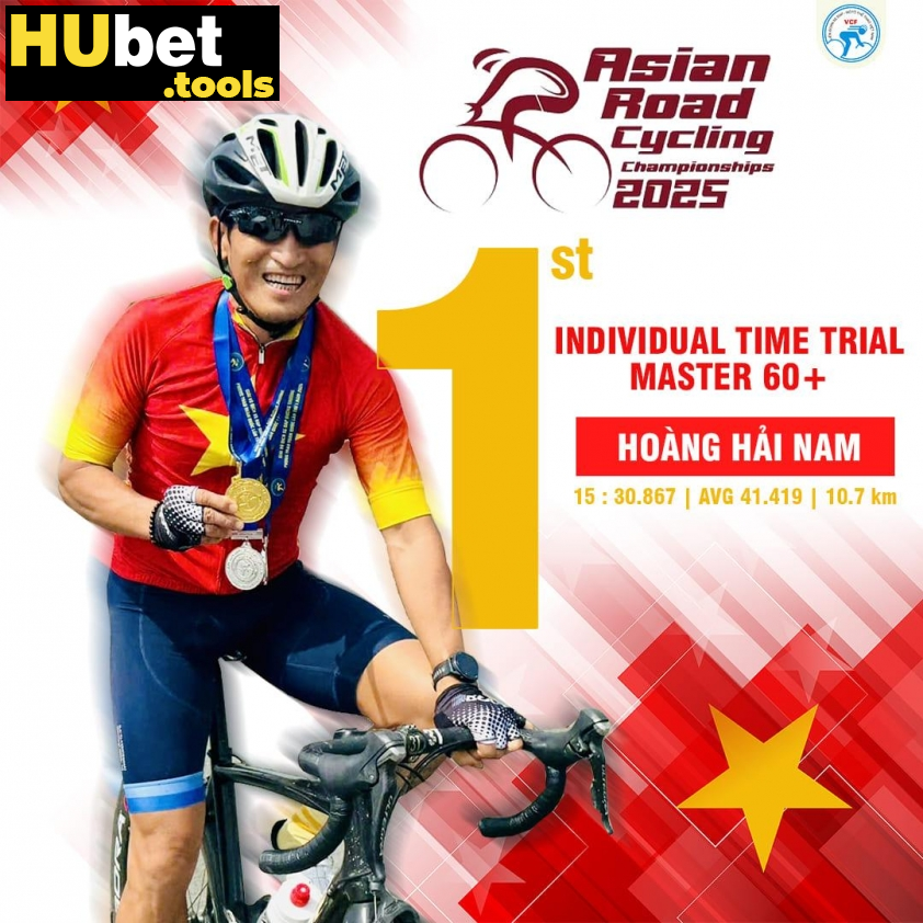 Cua-rơ Hoàng Hải Nam ghi dấu ấn ở giải châu Á (Ảnh: Liên Đoàn Xe Đạp - Mô Tô Thể Thao Việt Nam)